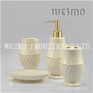 WBC0586B 4 Piece Fashionable  Ceramic Bathroom Accessories Set